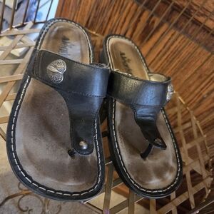Alegria Black Sandals - Size 8
